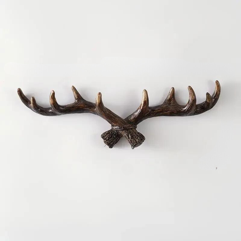 Porte Manteau Mural Vintage Antler pour Entrée, Design Unique et Fonctionnel 1