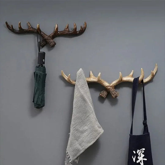 Porte Manteau Mural Vintage Antler pour Entrée, Design Unique et Fonctionnel 2