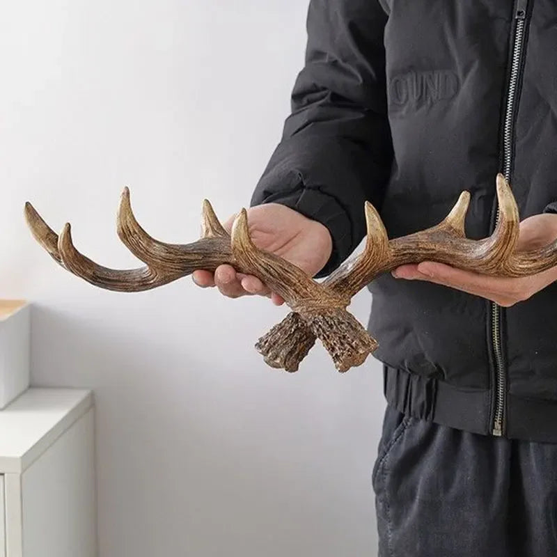 Porte Manteau Mural Vintage Antler pour Entrée, Design Unique et Fonctionnel 5