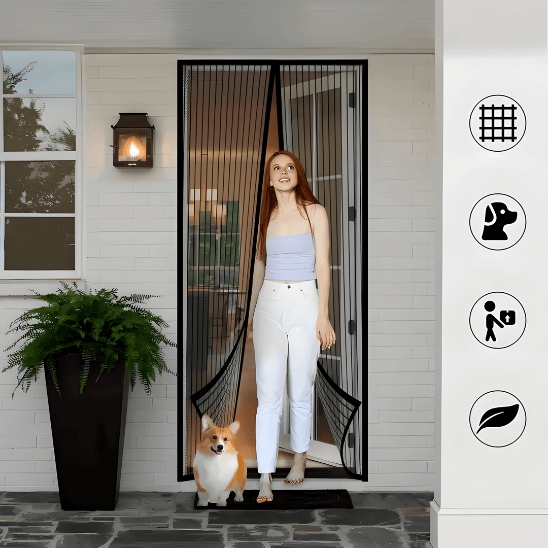 Porte Moustiquaire Automatique Avec Accès Animaux Pour Fenêtre et Porte 2