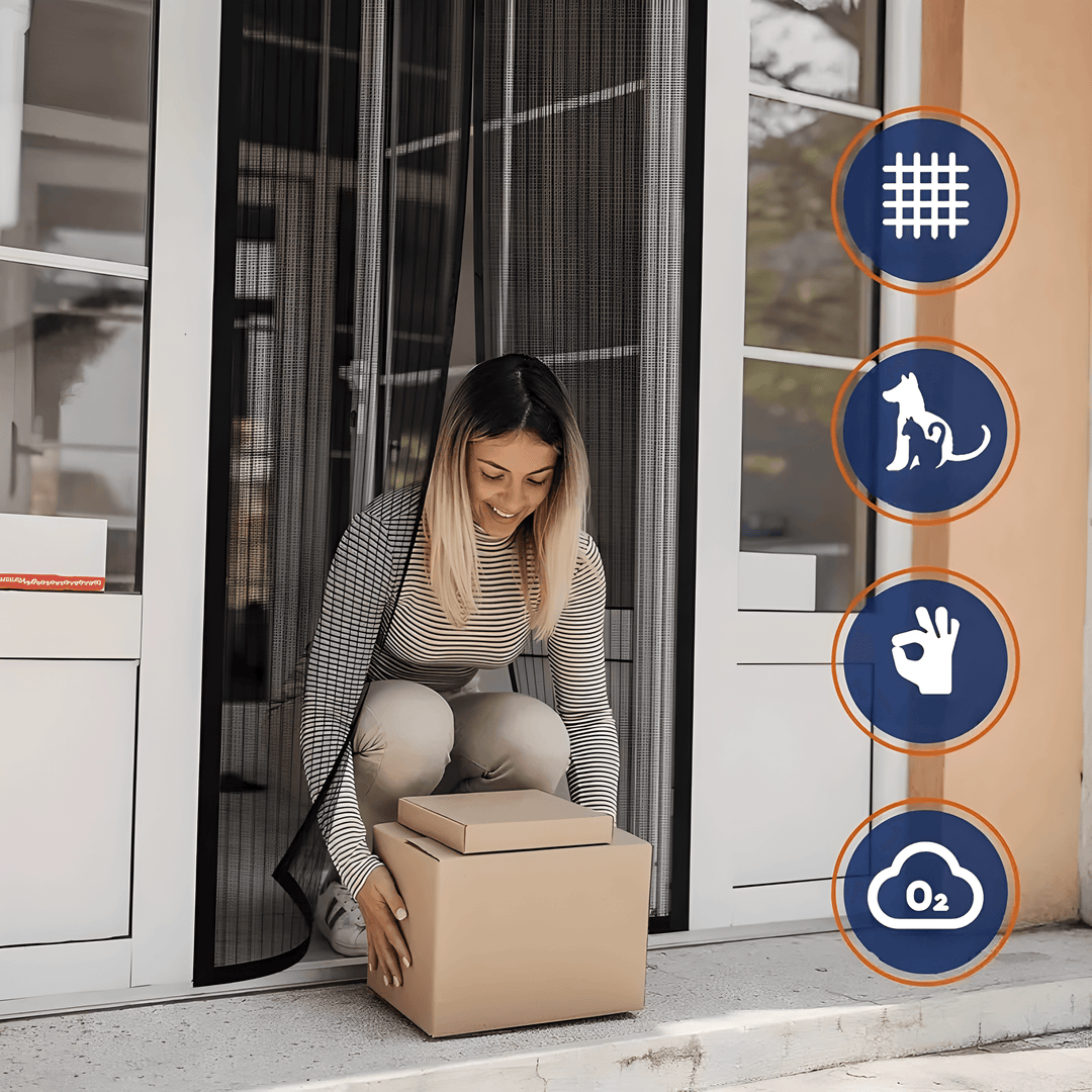 Porte Moustiquaire Automatique Avec Accès Animaux Pour Fenêtre et Porte 4