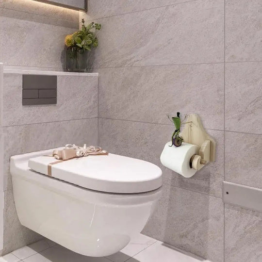 Porte Papier Toilette Design Grenouille Amusante pour Salle de Bain Moderne et Classique 1