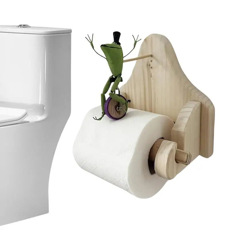 Porte Papier Toilette Design Grenouille Amusante pour Salle de Bain Moderne et Classique 3