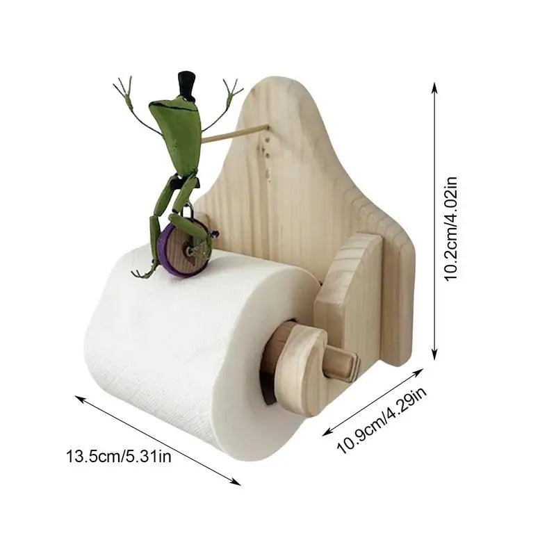 Porte Papier Toilette Design Grenouille Amusante pour Salle de Bain Moderne et Classique 5