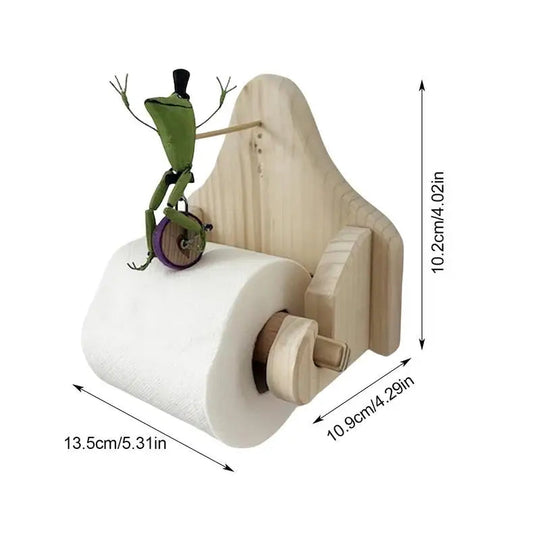Porte Papier Toilette Design Grenouille Amusante pour Salle de Bain Moderne et Classique 5