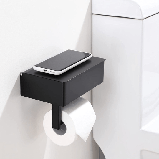 Porte Papier Toilette Sur Pied Avec Rangement Multifonctionnel Moderne 1