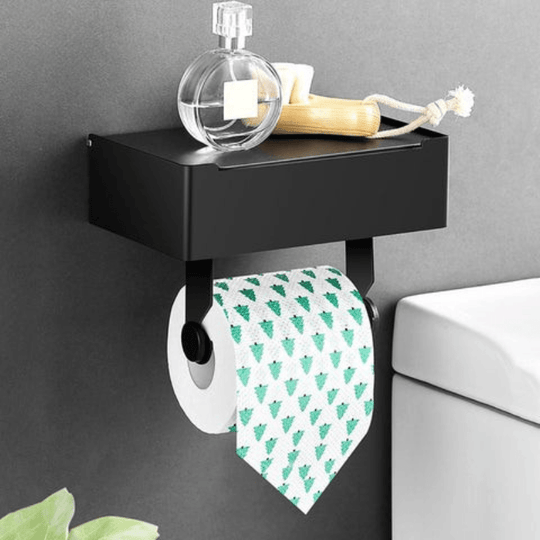 Porte Papier Toilette Sur Pied Avec Rangement Multifonctionnel Moderne 2