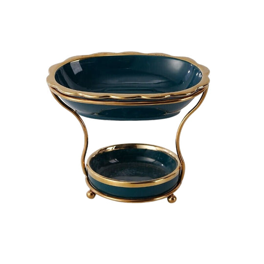 Porte Savon Mural Vintage Élégant Avec Égouttoir Surélevé 5