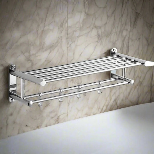 Porte Serviette Salle de Bain Mural Moderne pour Rangement Optimisé 2