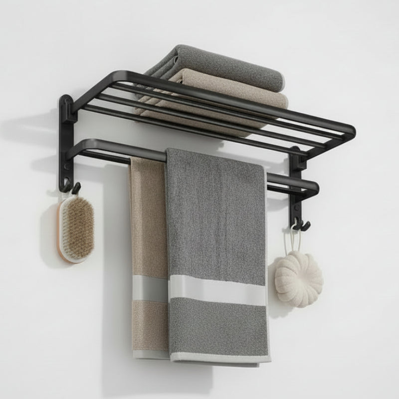 Porte Serviette Salle de Bain Pliable Design Moderne 5