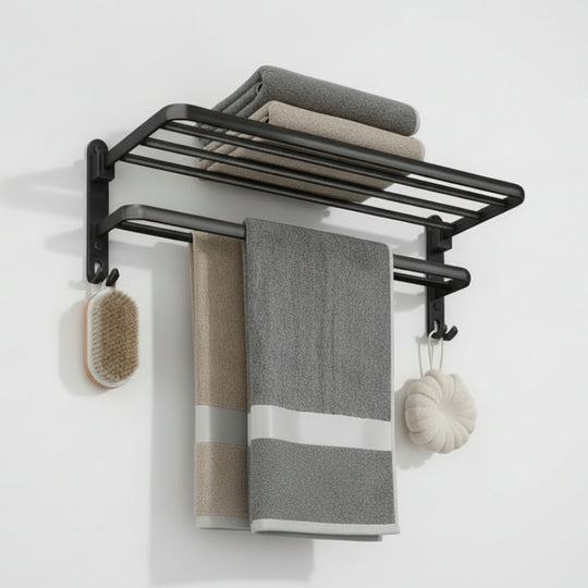 Porte Serviette Salle de Bain Pliable Design Moderne 5