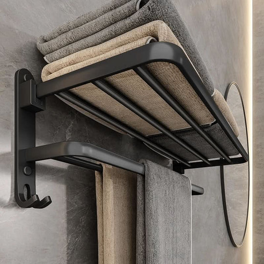 Porte Serviettes Pliable Pour Salle De Bain Moderne Avec Mécanisme Pratique 0