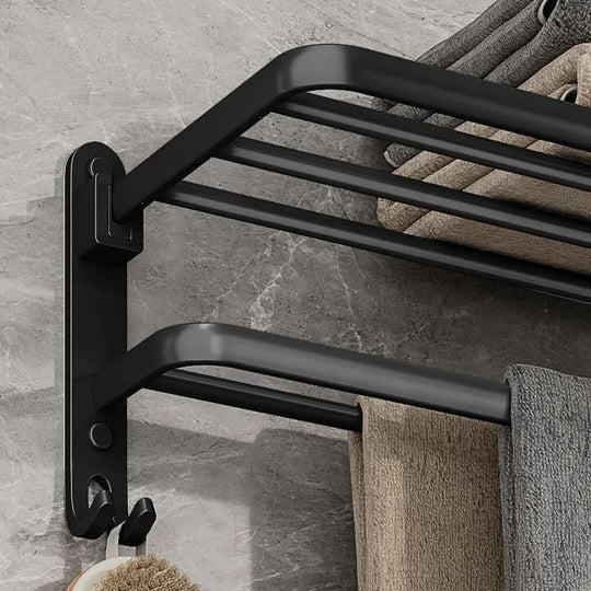 Porte Serviettes Pliable Pour Salle De Bain Moderne Avec Mécanisme Pratique 4