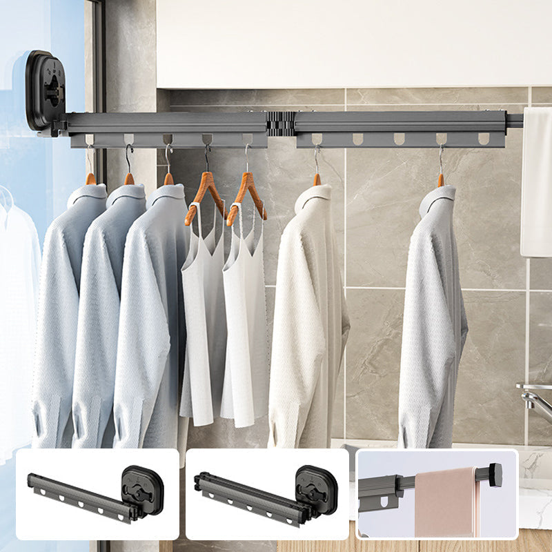 Porte Vêtement Mural Pliable Pratique pour Intérieur et Extérieur 1