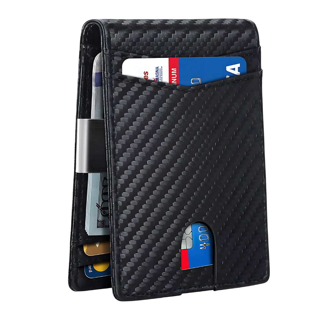 Portefeuille Homme Compact avec Protection RFID et Design Pratique 0