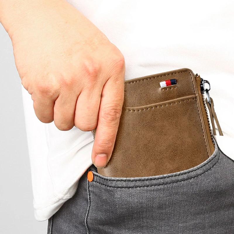 Portefeuille Homme Multifonction avec Fermeture Éclair 1
