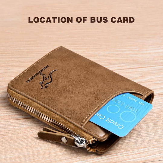 Portefeuille Homme Multifonction avec Fermeture Éclair 4