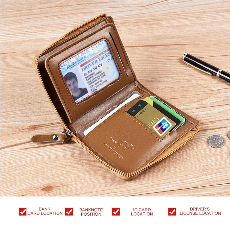 Portefeuille Homme Multifonction avec Fermeture Éclair 7