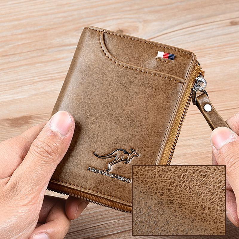 Portefeuille Homme Multifonction avec Fermeture Éclair 8