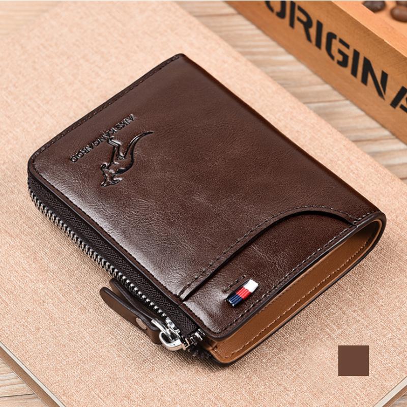 Portefeuille Homme Multifonction avec Fermeture Éclair 9