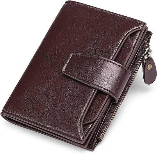 Portefeuille Homme Multifonctionnel Compact avec Compartiment à Monnaie et Emplacements pour Cartes 6