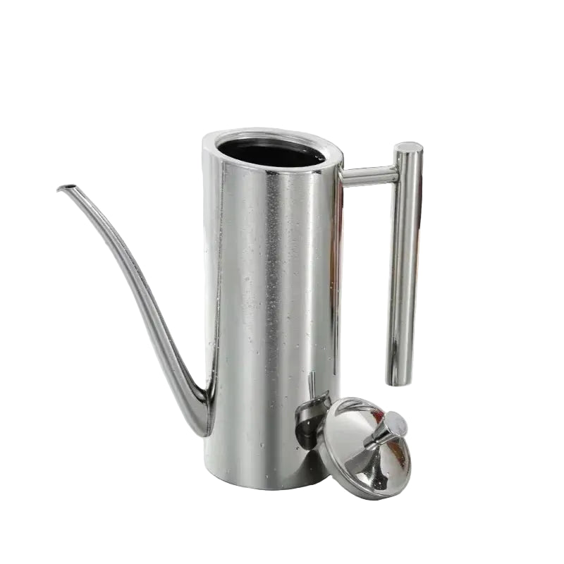 Pot à huile en acier inoxydable avec bec verseur 0
