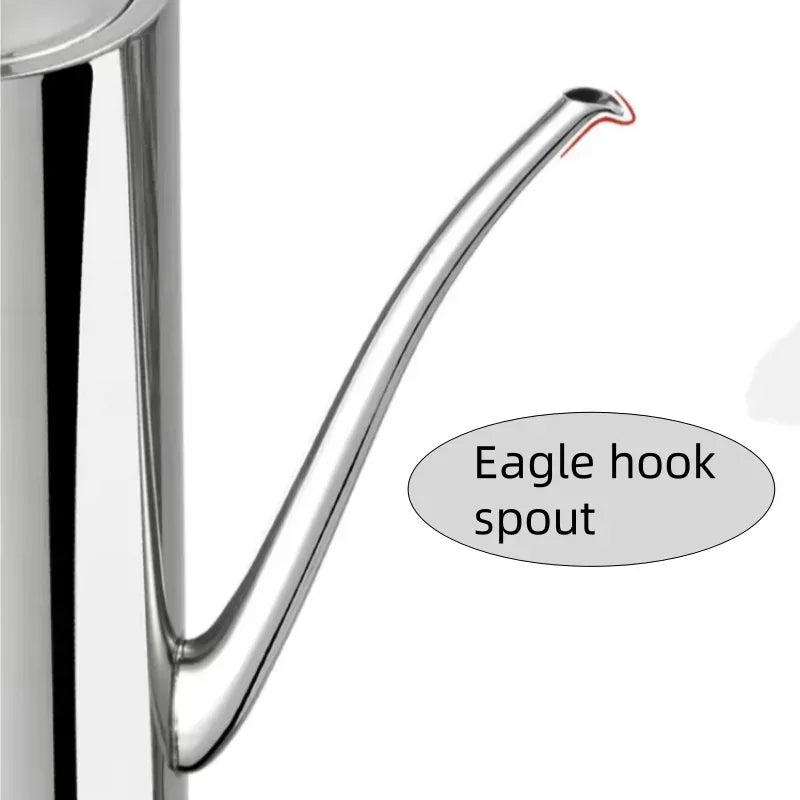 Pot à huile en acier inoxydable avec bec verseur 4
