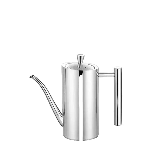 Pot à huile en acier inoxydable avec bec verseur ergonomique pour cuisine 5
