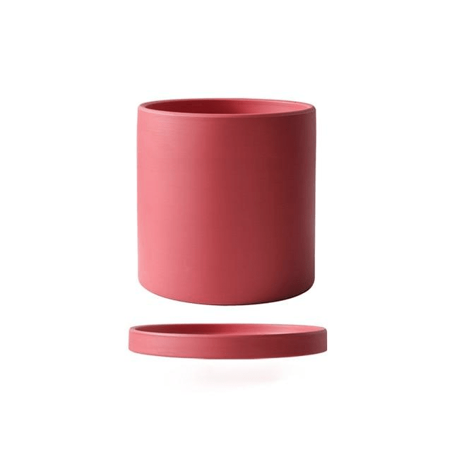 Pot de Fleurs Élégant avec Soucoupe pour Intérieur 17