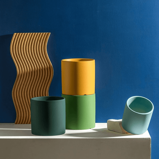 Pot de Fleurs Élégant avec Soucoupe pour Intérieur 2