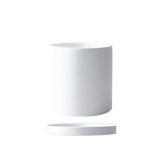 Pot de Fleurs Élégant avec Soucoupe pour Intérieur 9