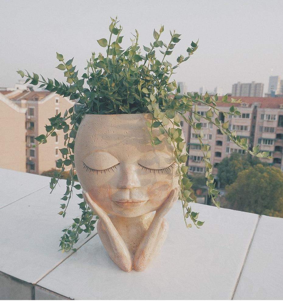 Pot de Fleurs Visage Charmant 5