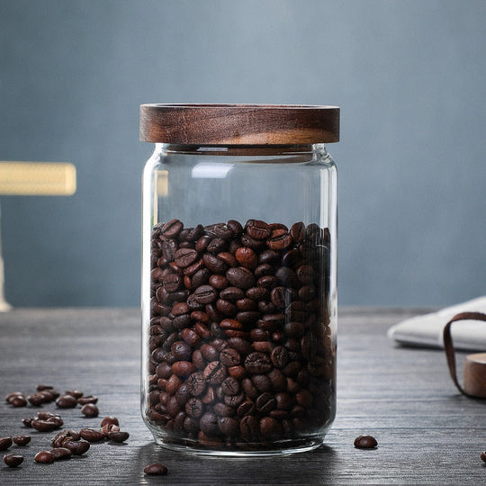 Pot de stockage en verre hermétique pour café et thé 2