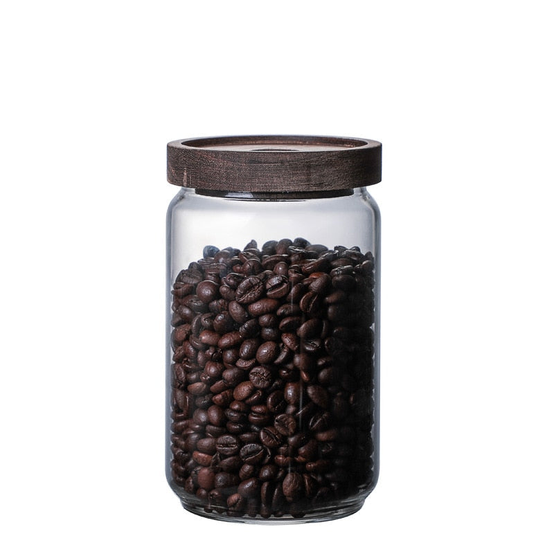 Pot de stockage en verre hermétique pour café et thé 3
