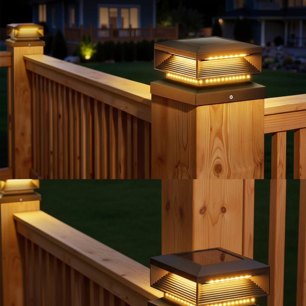 Poteau Solaire Décoratif pour Terrasse 2