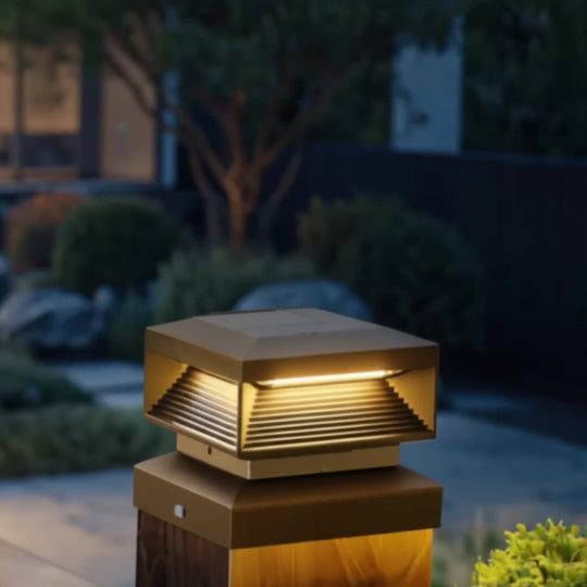 Poteau Solaire Décoratif pour Terrasse 3