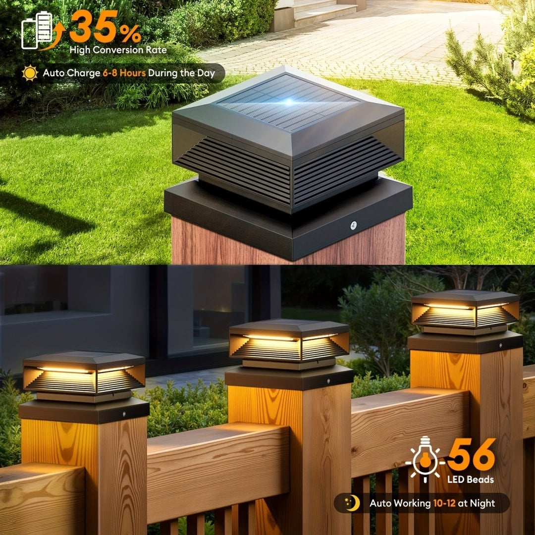 Poteau Solaire Décoratif pour Terrasse 5