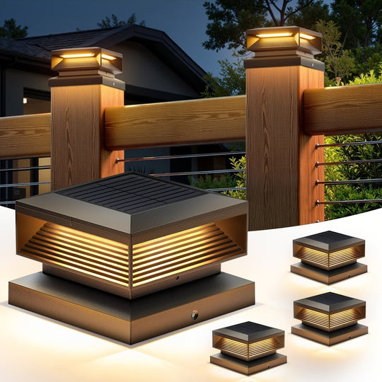 Poteau Solaire Décoratif pour Terrasse 6