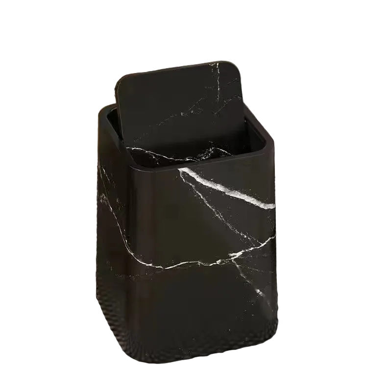 Poubelle Cuisine Design Moderne avec Couvercle Pivotant 360° 0
