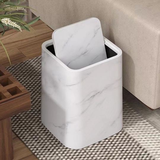Poubelle Cuisine Design Moderne avec Couvercle Pivotant 360° 3
