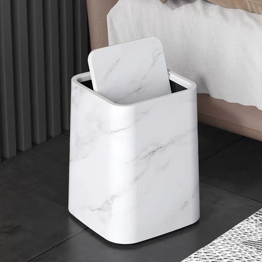 Poubelle Cuisine Design Moderne avec Couvercle Pivotant 360° 4