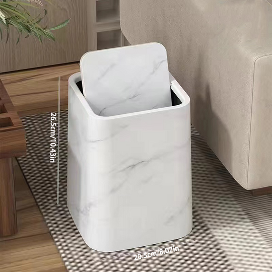 Poubelle Cuisine Design Moderne avec Couvercle Pivotant 360° 5