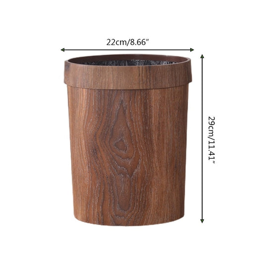 Poubelle Cuisine Rétro en Grain de Bois Pratique et Esthétique 3