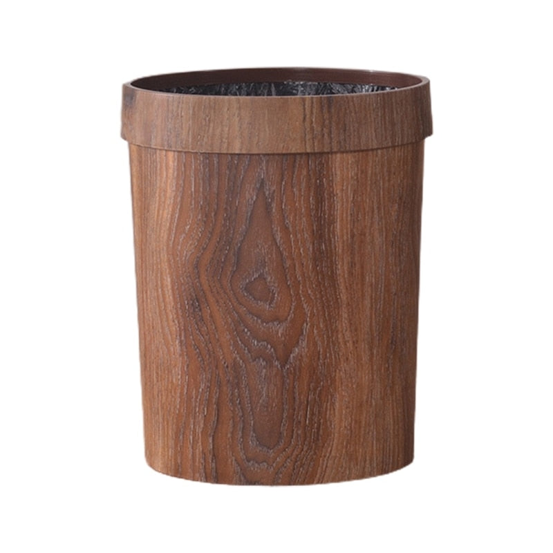 Poubelle Cuisine Rétro en Grain de Bois Pratique et Esthétique 4