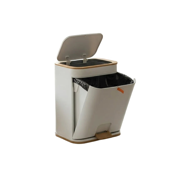 Poubelle Salle de Bain Moderne et Pratique Compacte 0