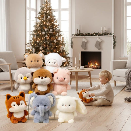 Poupée en Peluche Animale Kawaii Pour Enfants Compagnon Doux et Moelleux 1