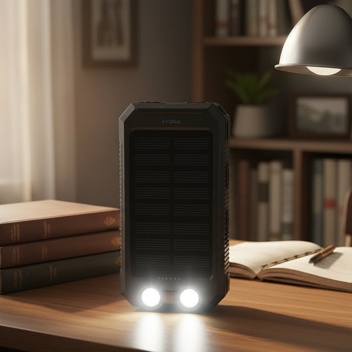 Power Bank Solaire Étanche 30 000 mAh 0