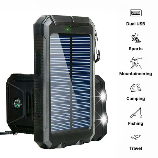 Power Bank Solaire Étanche 30 000 mAh 3
