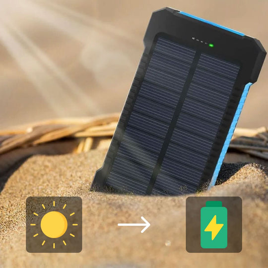 Power Bank Solaire Étanche 30 000 mAh 6