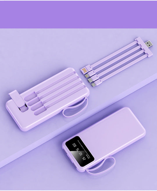 Powerbank Multifonction avec Câbles Intégrés pour Homme et Femme 4